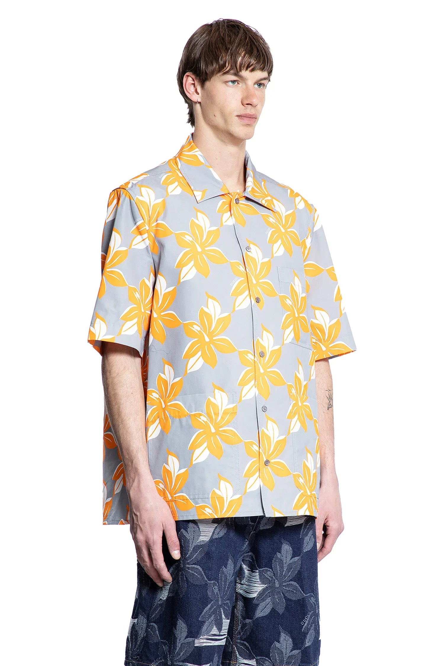 Printed-Cotton-Poplin-Shirt - 2