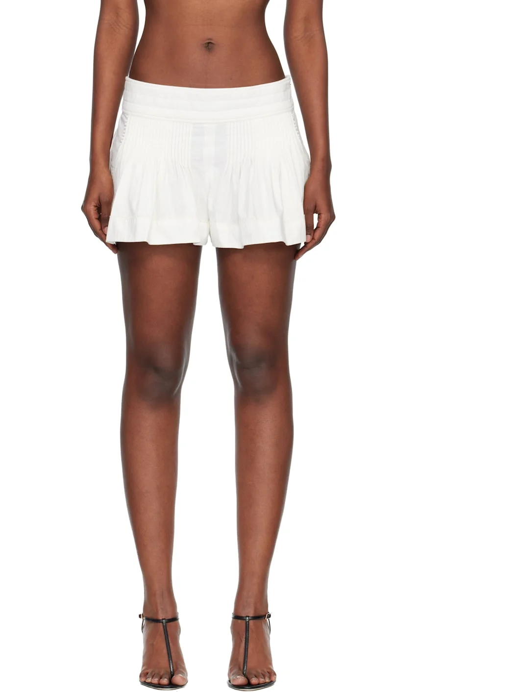 White Cybila Shorts - 1