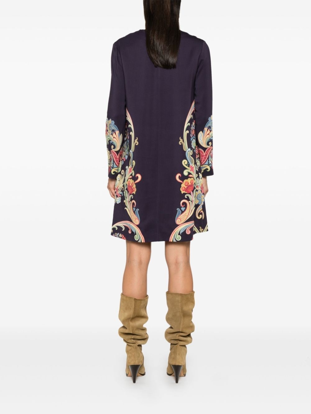 floral-print midi dress - 4