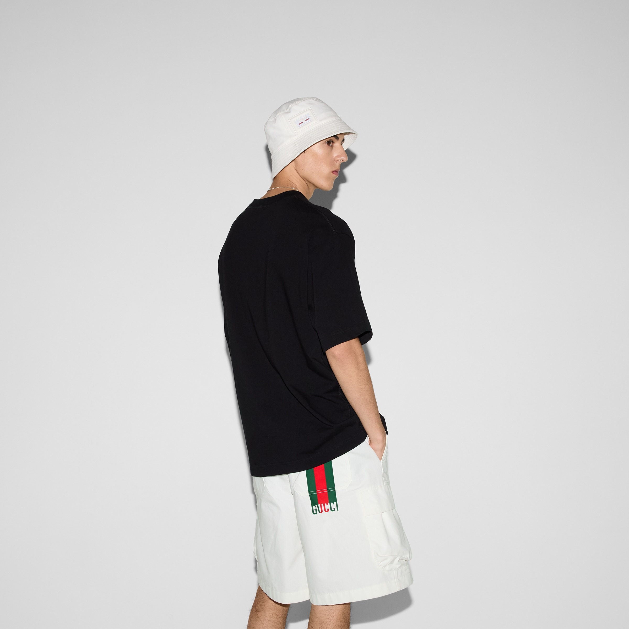 Printed cotton jersey T-shirt - 4