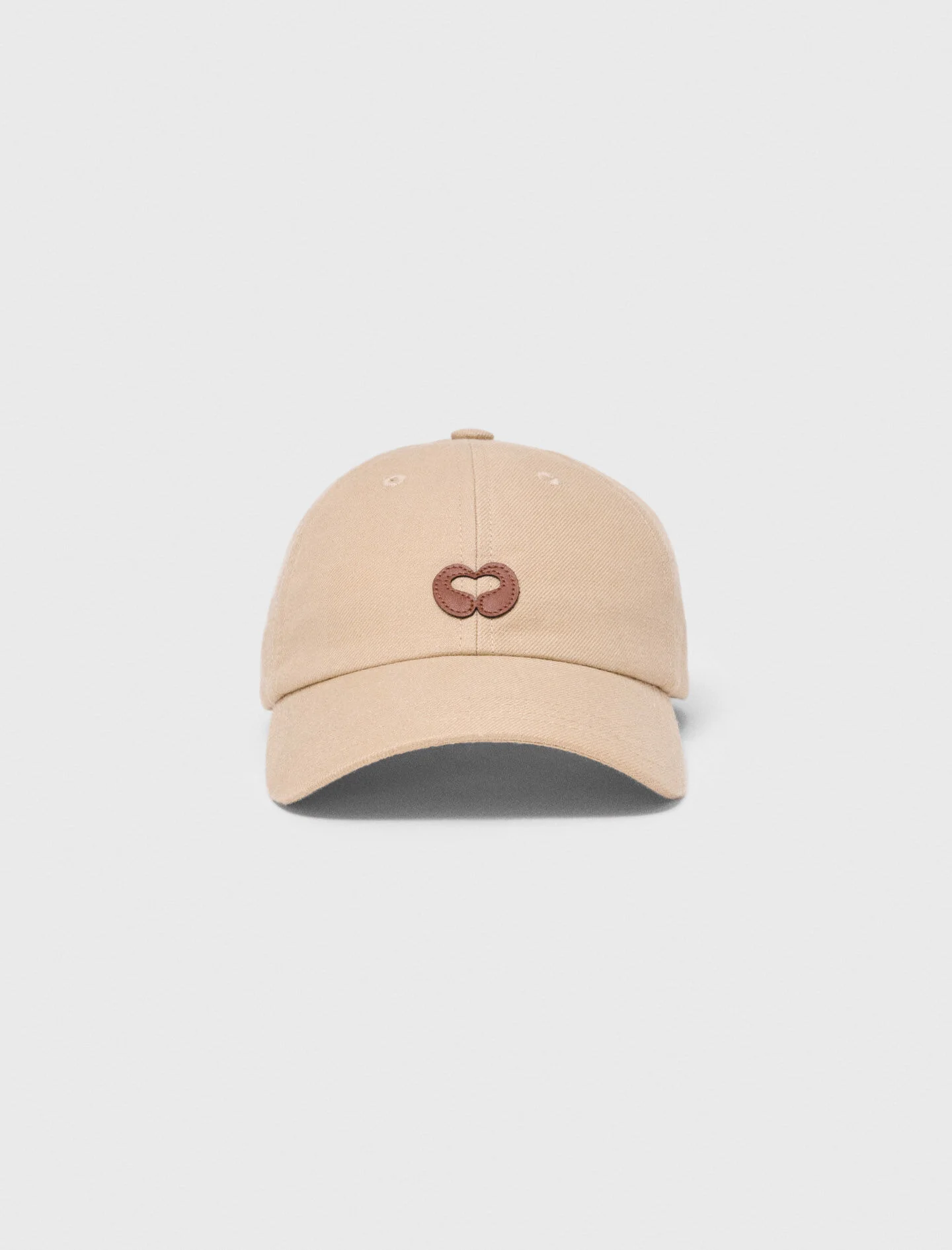 Linen blend cap with logo - 1