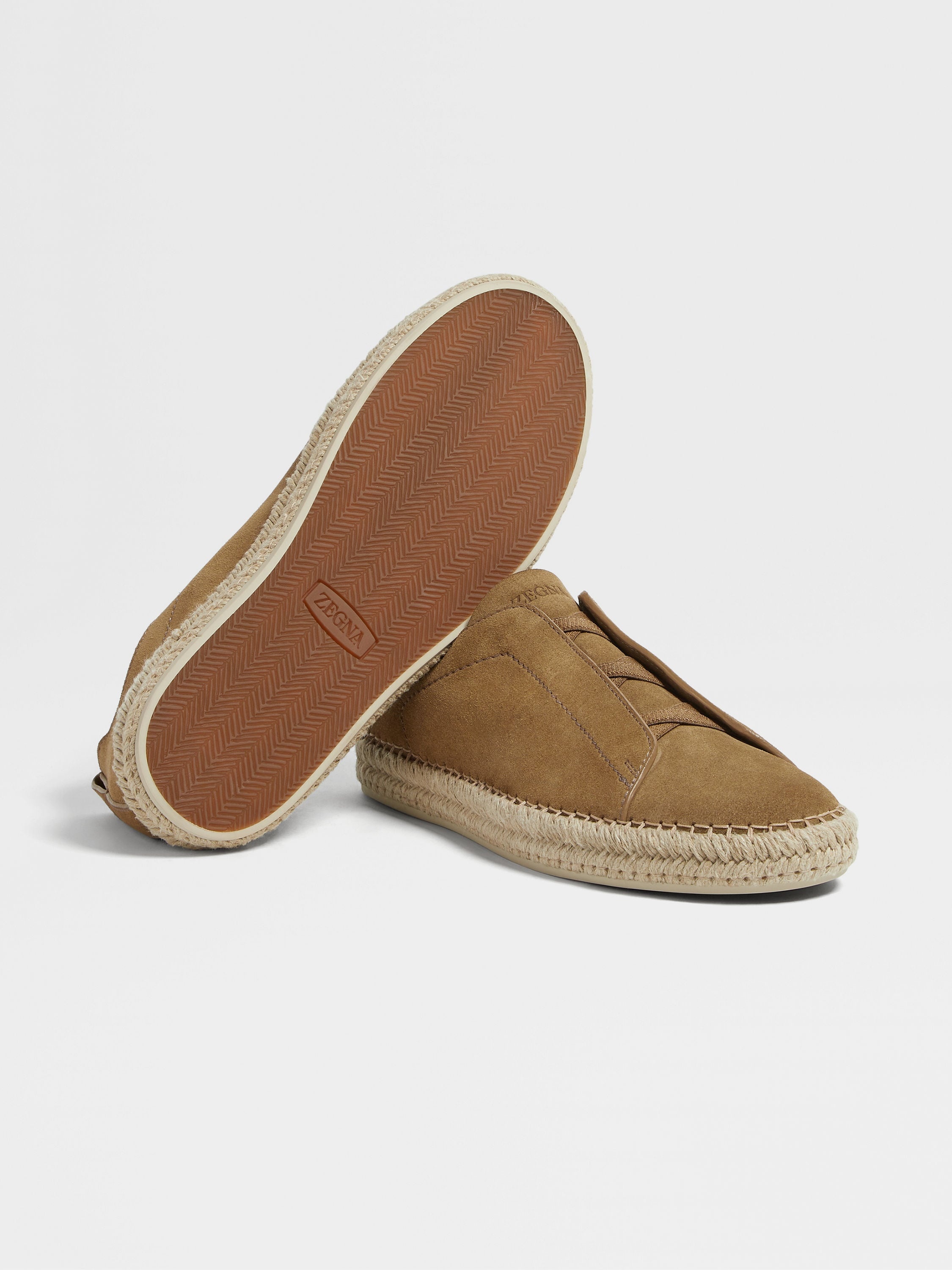 OLIVE GREEN SUEDE TRIPLE STITCH™ ESPADRILLES - 6