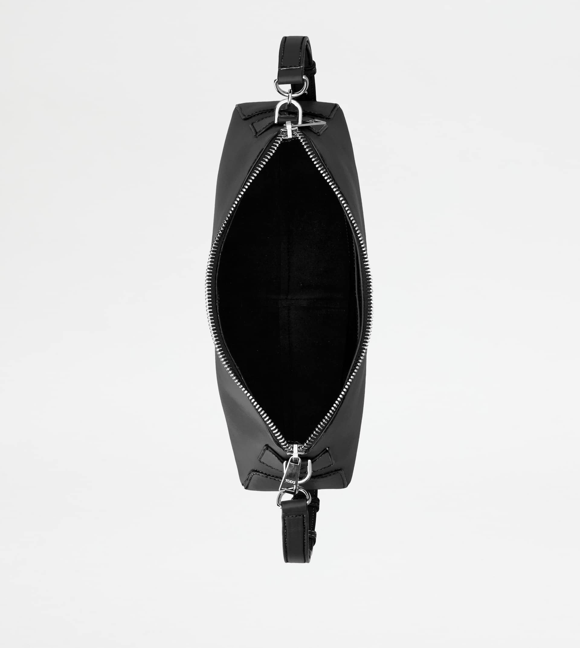 TOD'S DI BAG SWING SHOULDER BAG IN LEATHER MINI - BLACK - 4