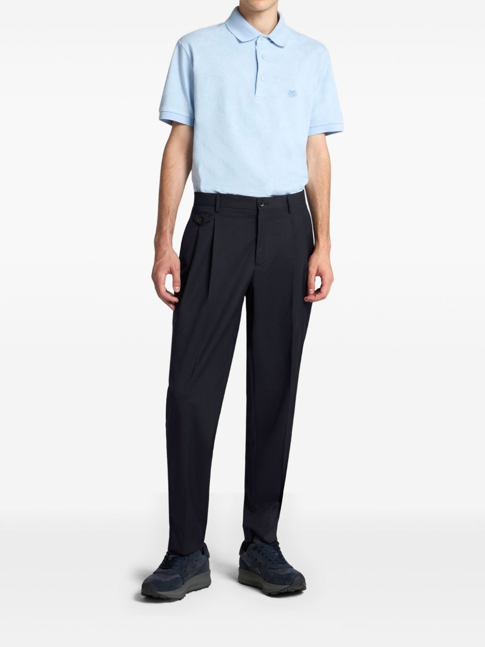 paisley jacquard polo shirt - 2