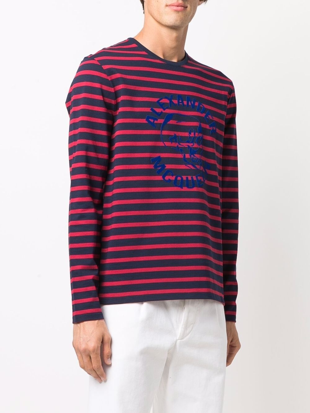 striped long sleeve T-shirt - 3