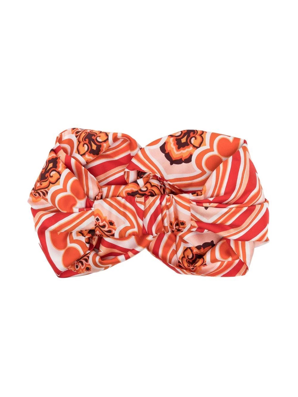 psychedelic-print silk scrunchie - 2