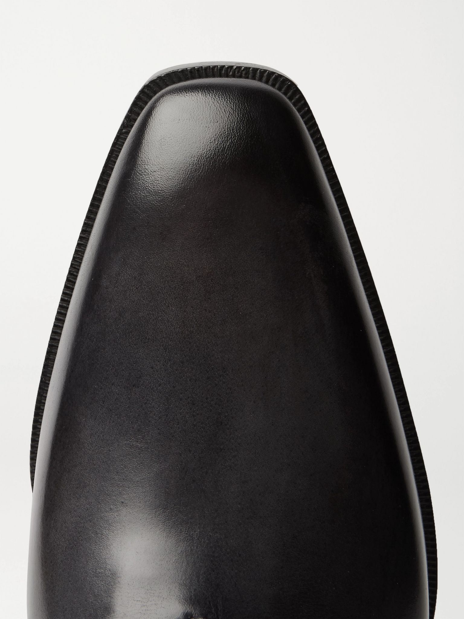 Leather Oxford Shoes Black - 5