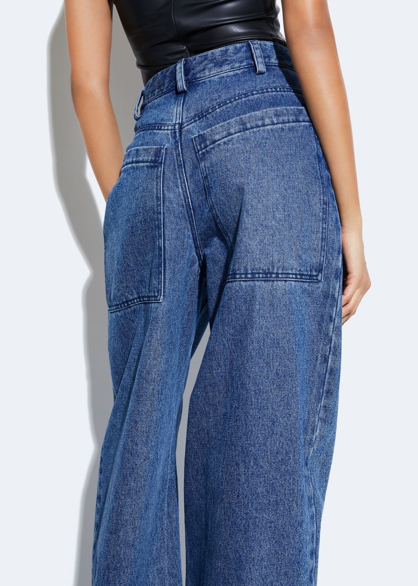 Vintage Denim Slouchy Pant - 4