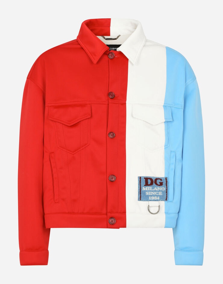 Patchwork jacket with DG patch - 3