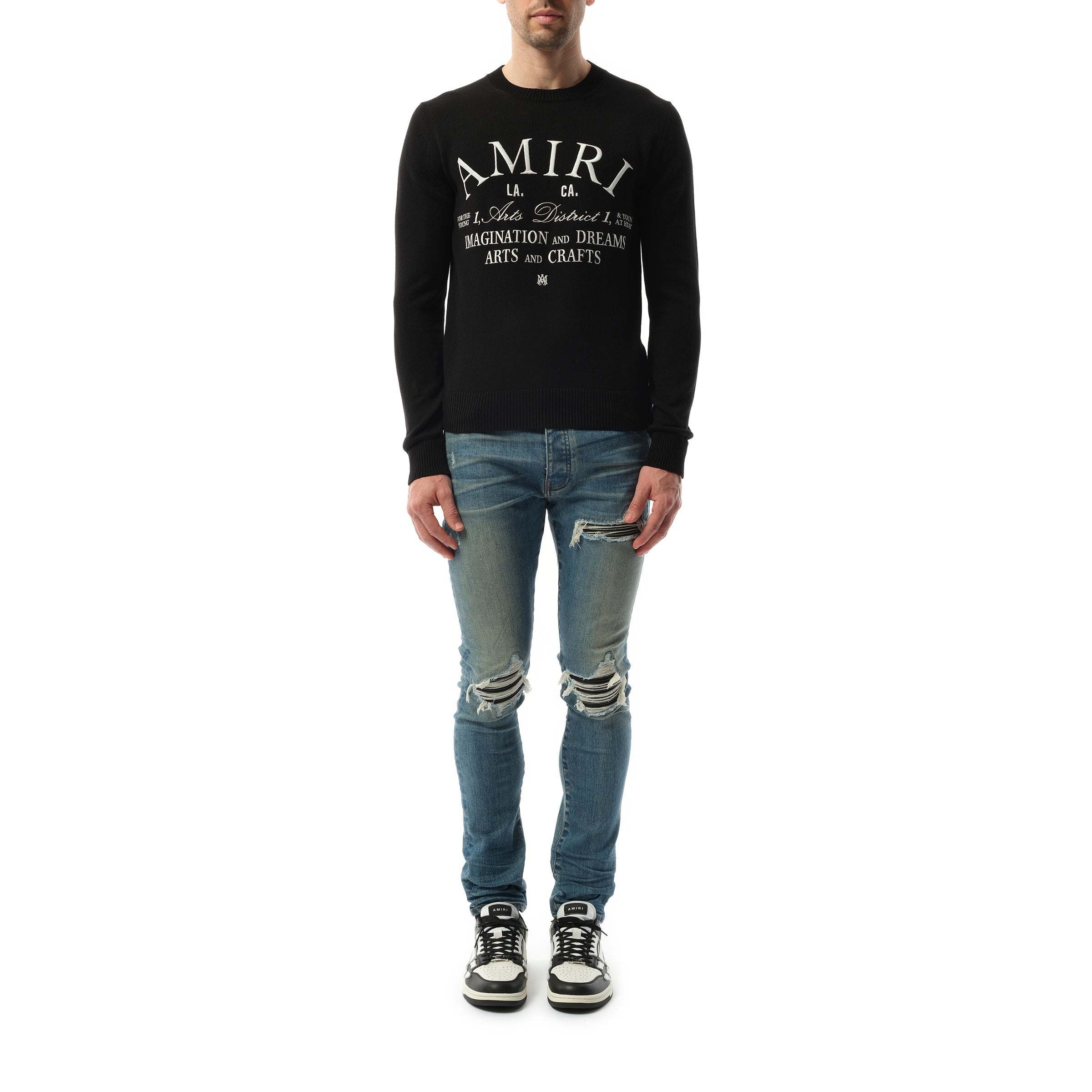 Amiri Arts District Sweater in Black - 4