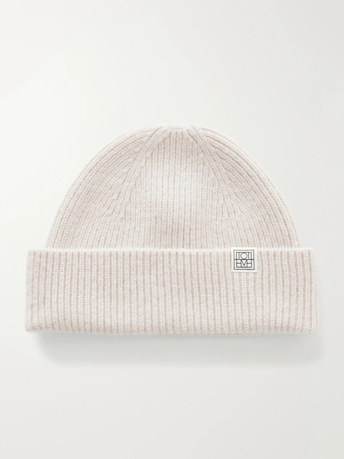 Cashmere Ribbed Beanie - 1