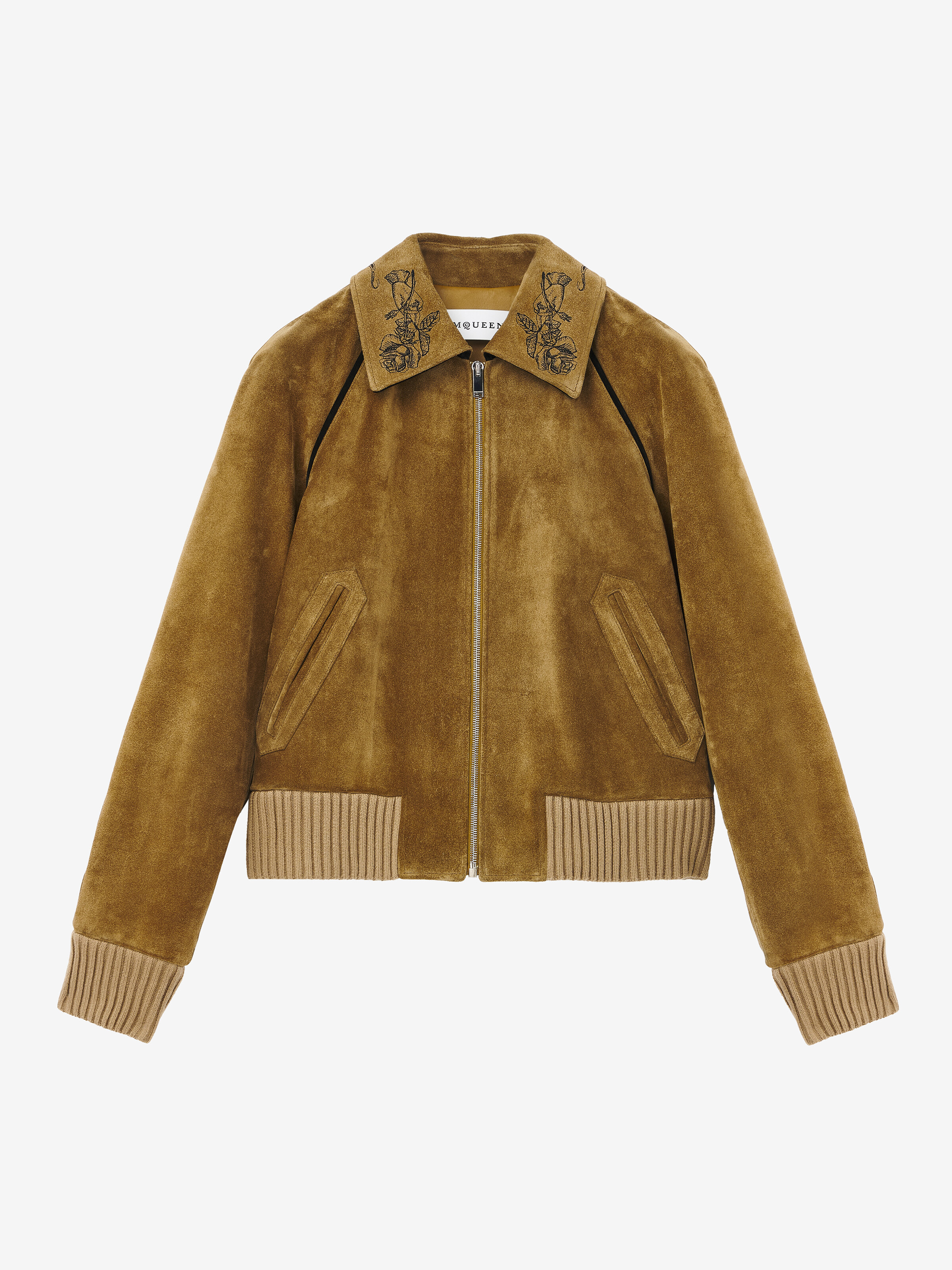 Suede Bomber Jacket - 1