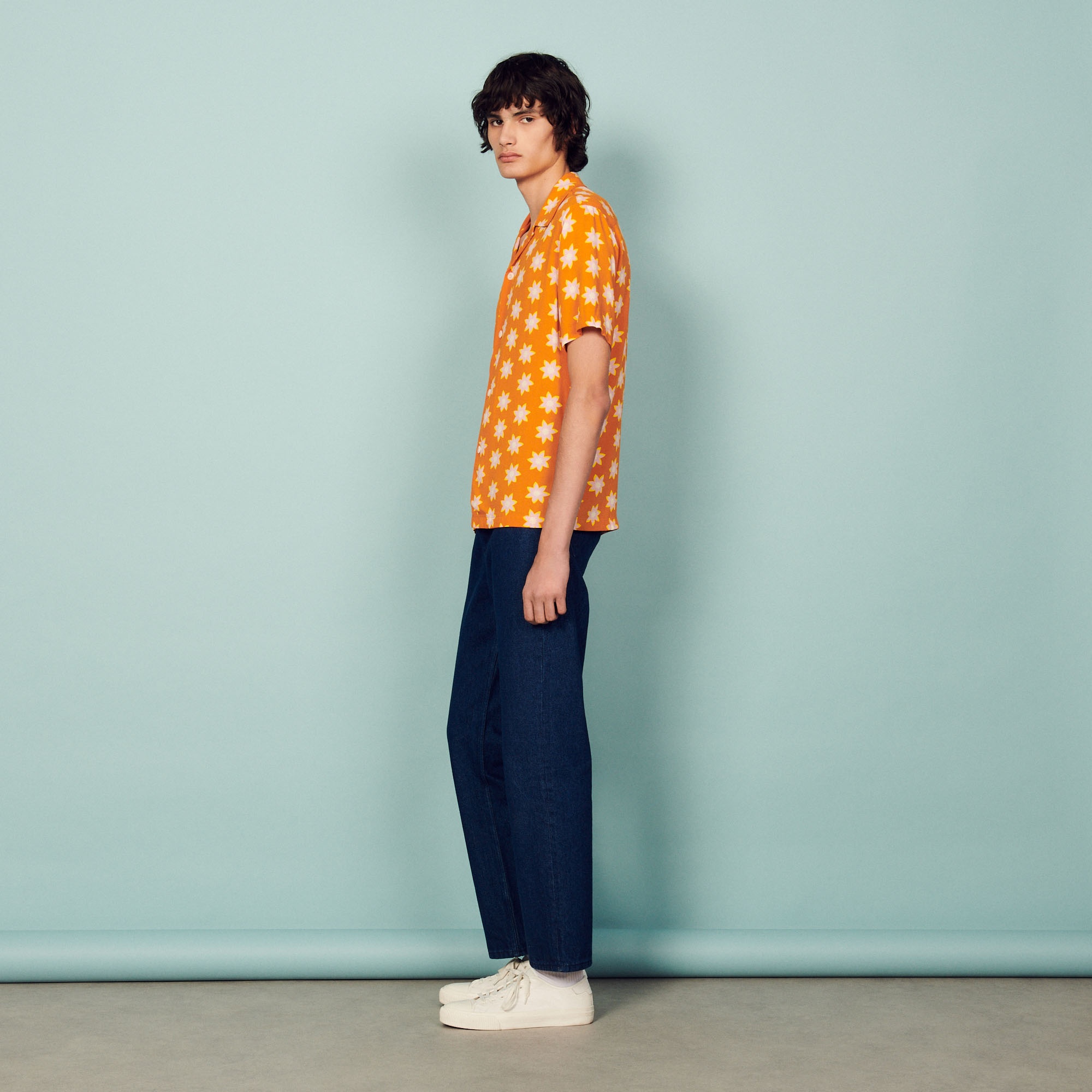 Printed flowing shirt - 4