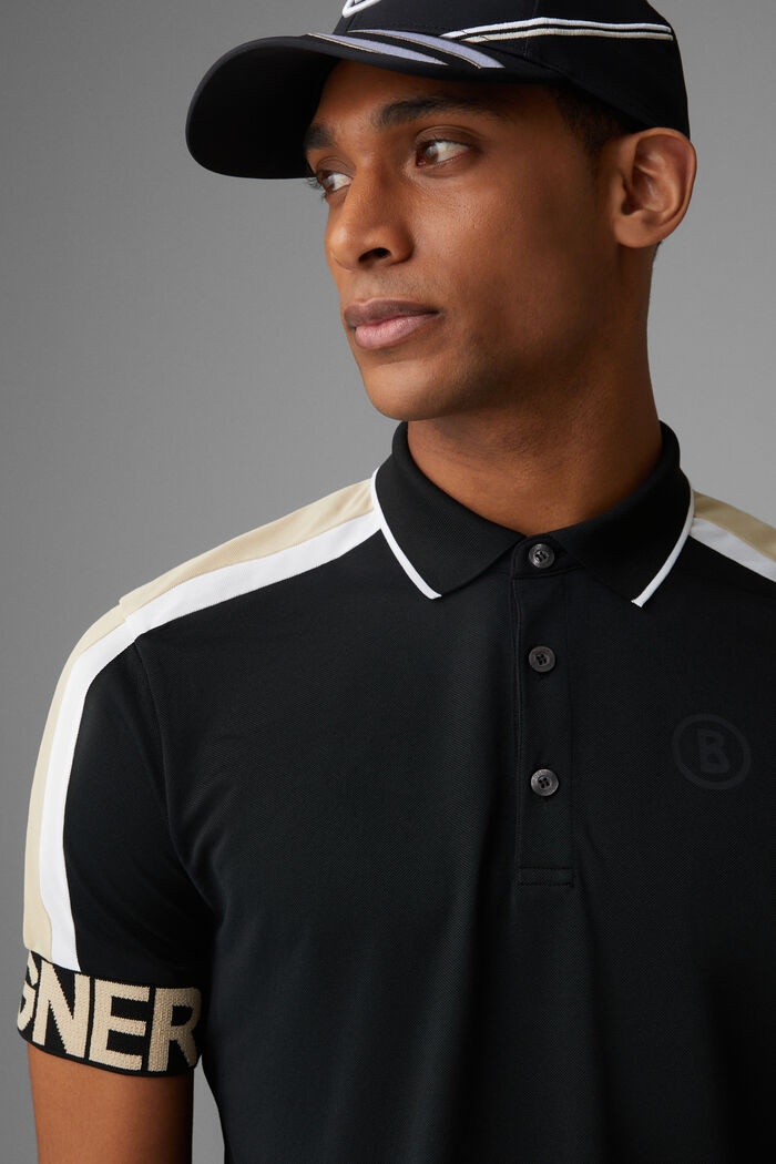 Claudio Functional polo shirt in Black - 4