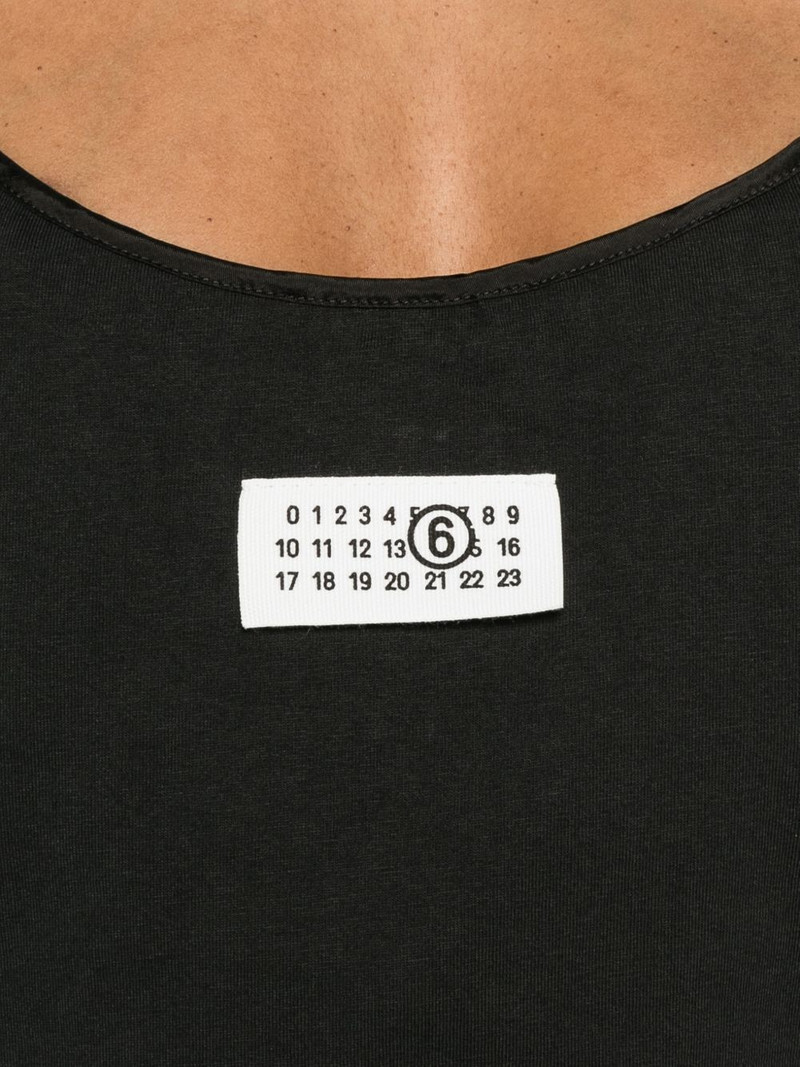 spaghetti-strap logo-detail mini dress 5