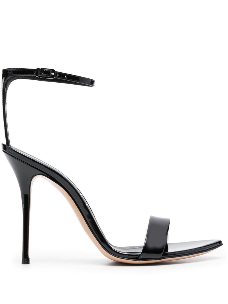 patent leather 115mm sandals 1