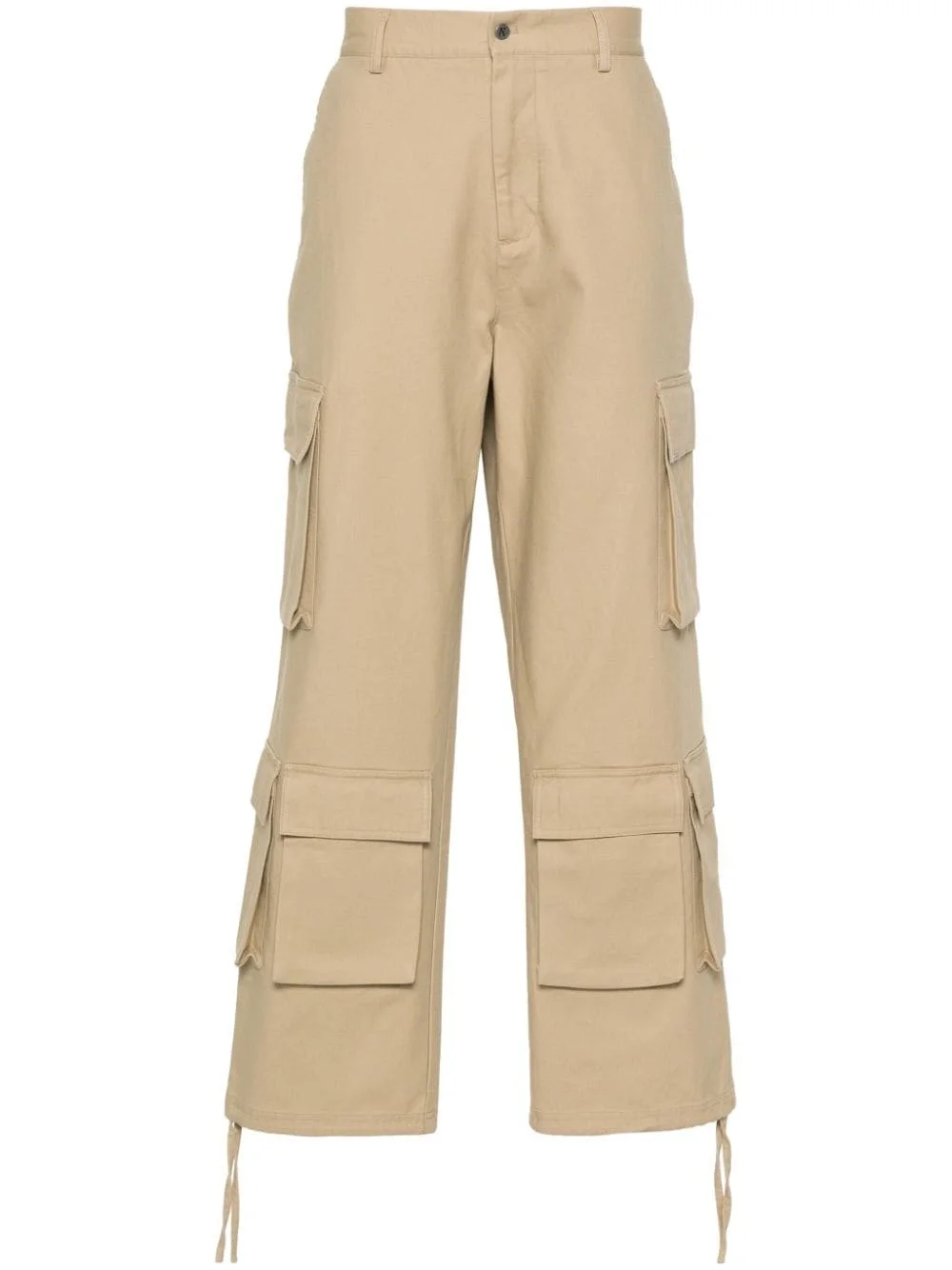 logo-plaque cargo trousers - 1