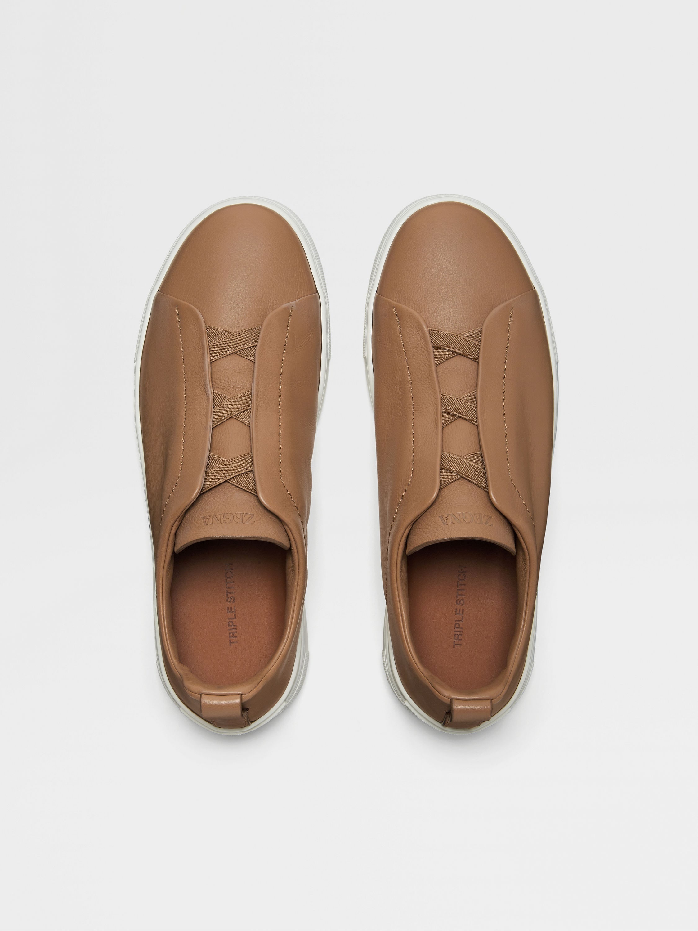 DARK BEIGE SECONDSKIN TRIPLE STITCH™ SNEAKERS - 4