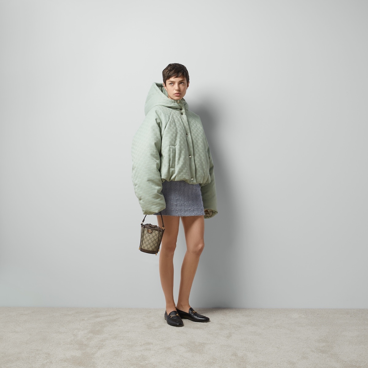 GG canvas hooded bomber jacket - 2