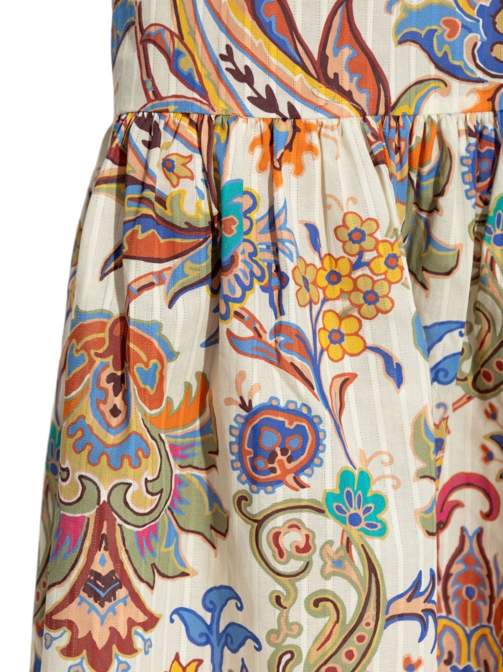 floral-print cotton maxi dress - 5