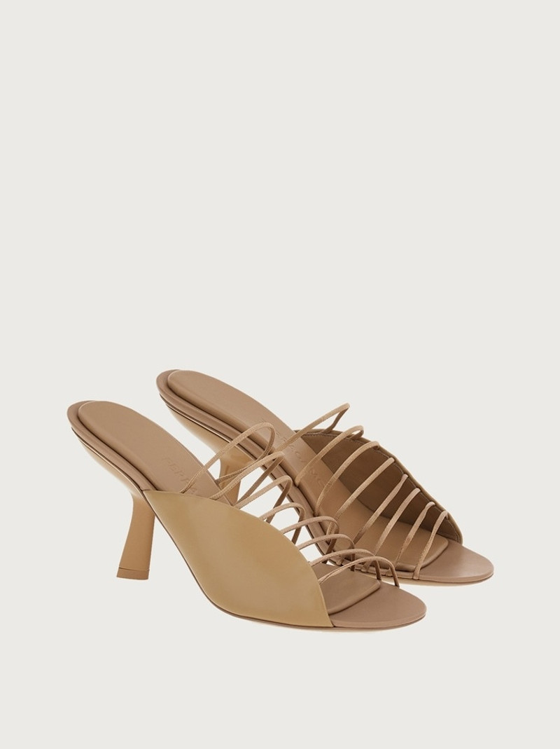 OPEN-TOE SANDALS WITH SHAPED HEEL 5