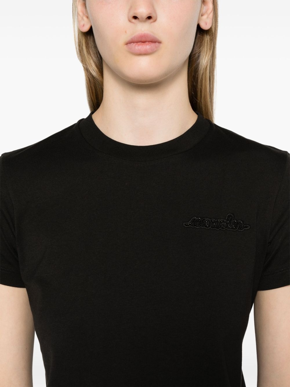 logo-embellished cotton T-shirt - 5