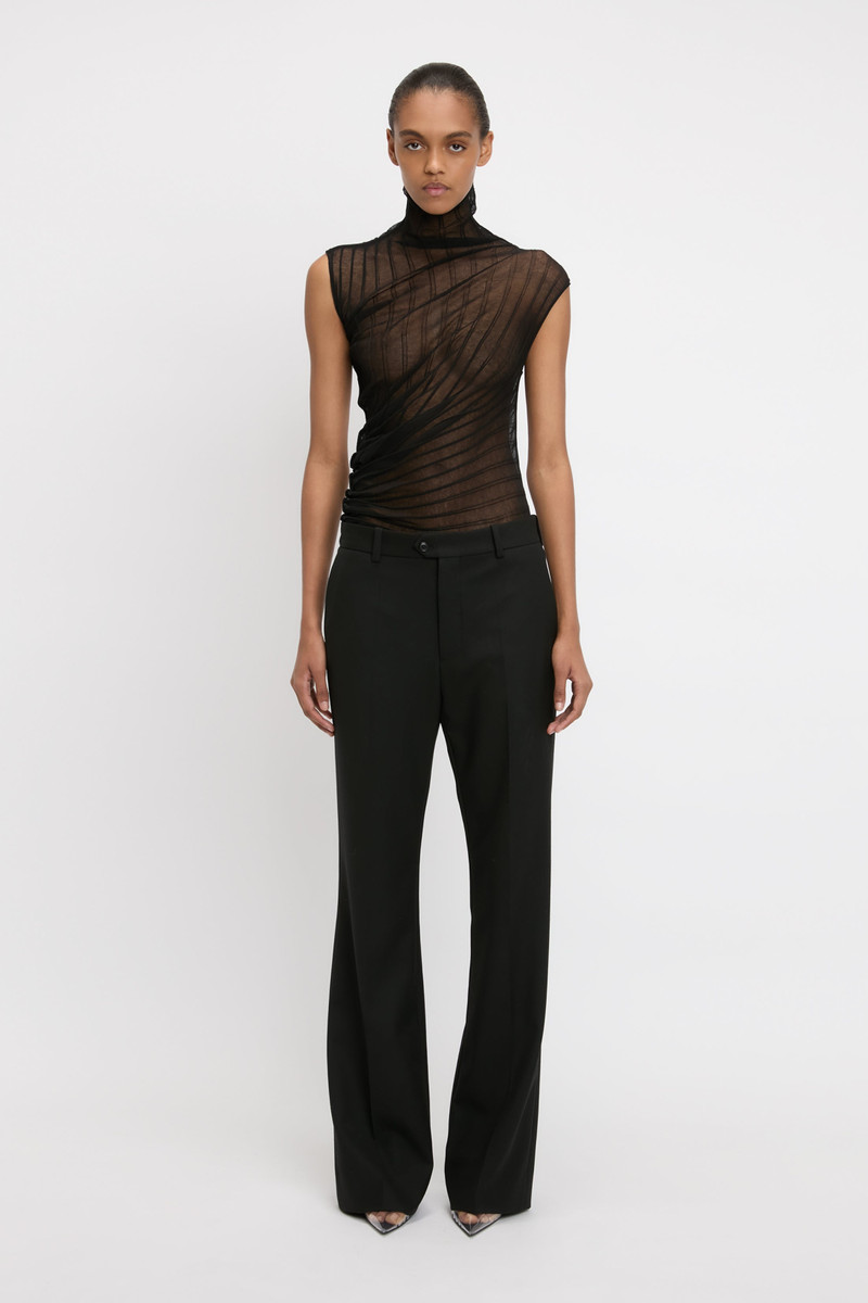 Victoria Beckham Classic Tailored Trouser In Black outlook