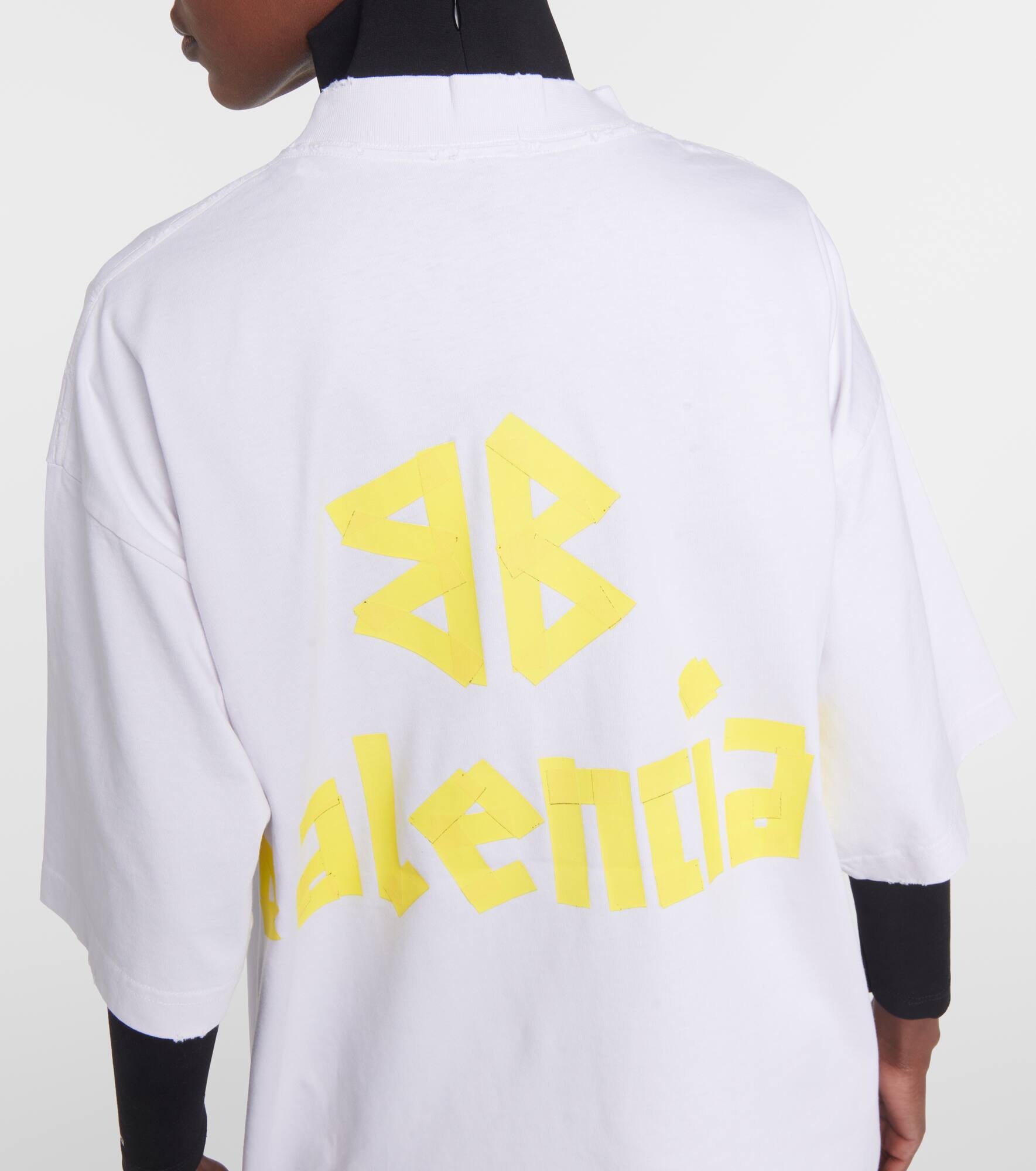 Tape Type cotton jersey T-shirt - 5