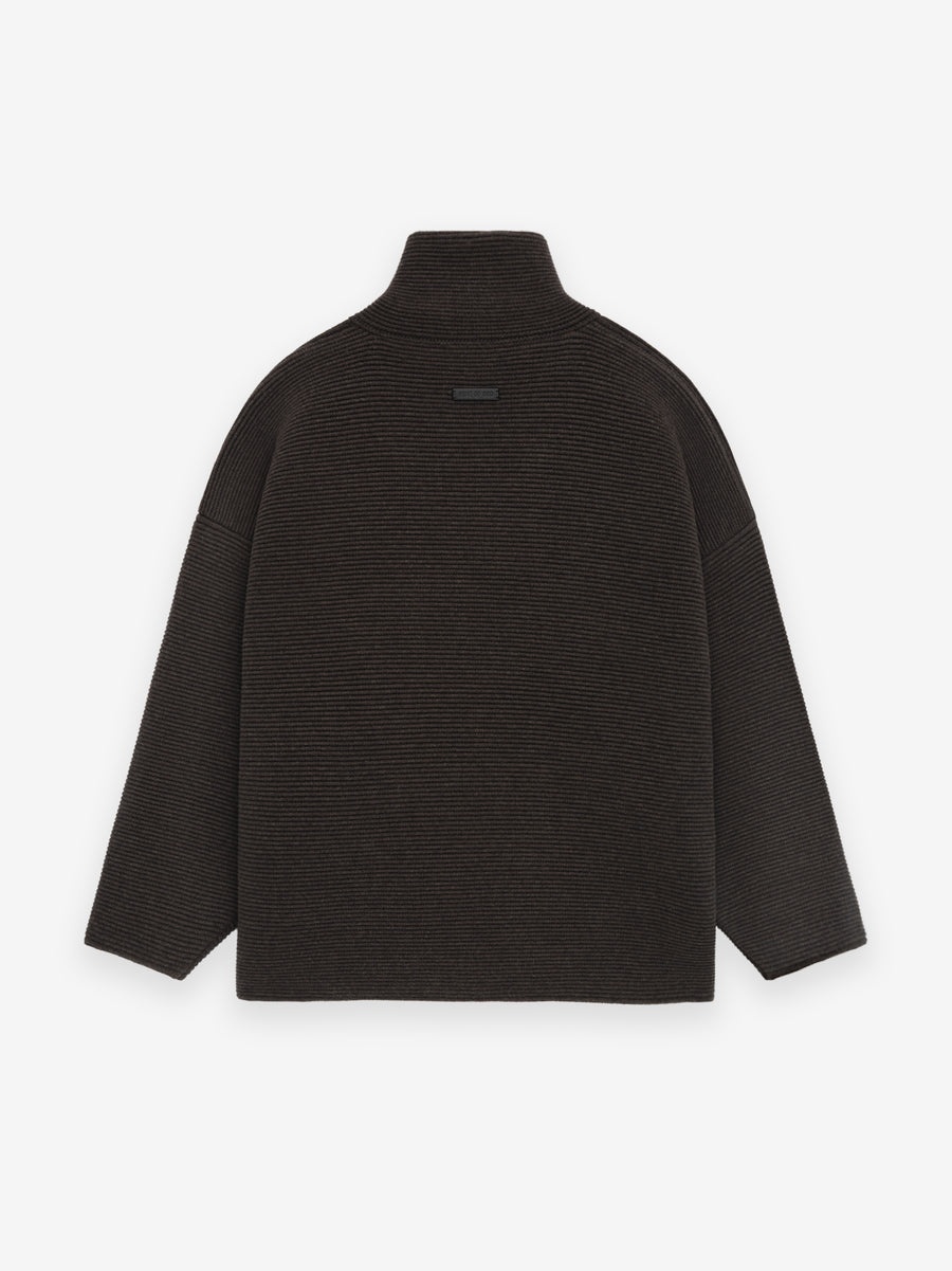 Heavy Ottoman Full Zip Sweater - 2