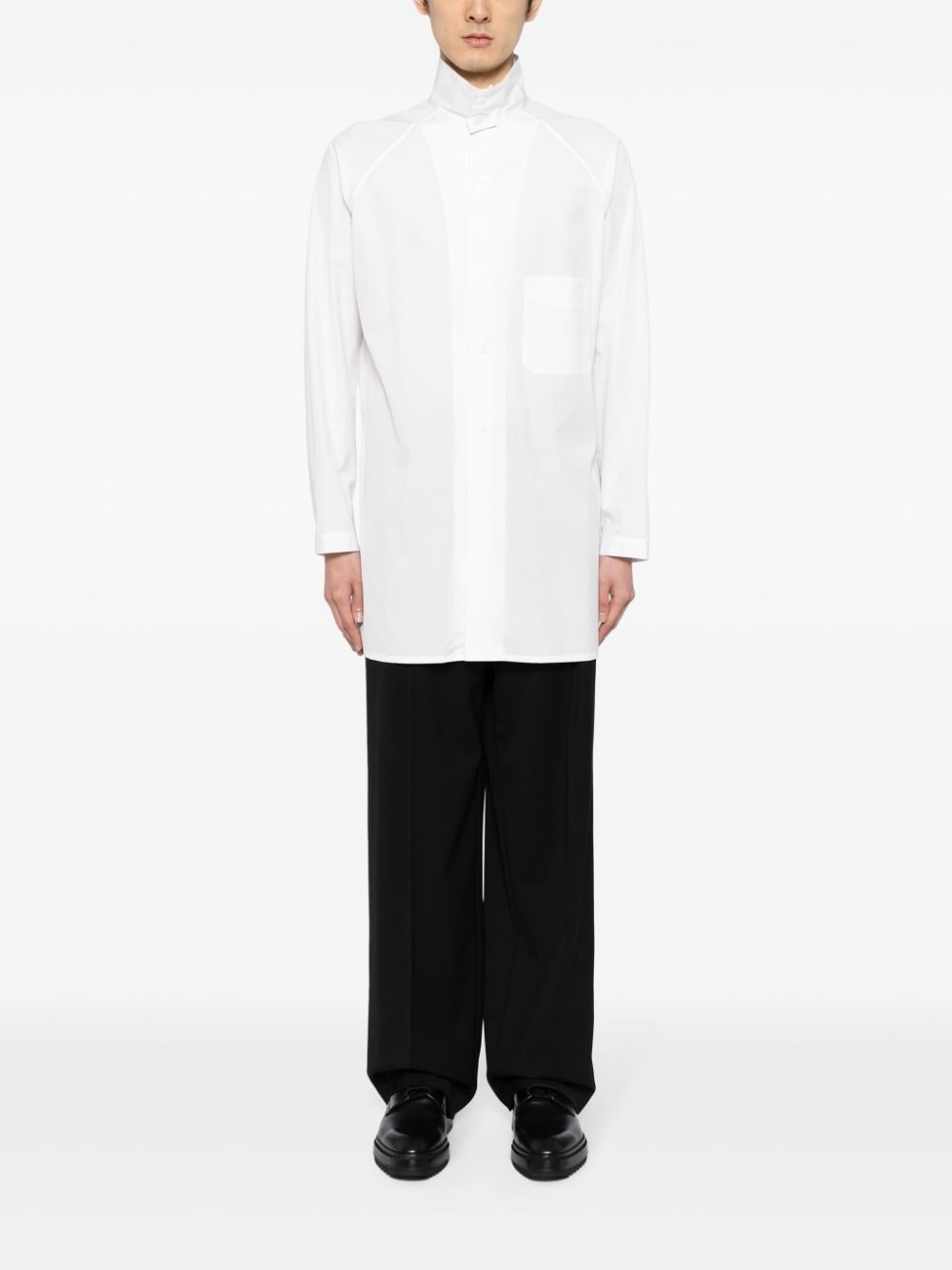raglan-sleeves cotton shirt - 2