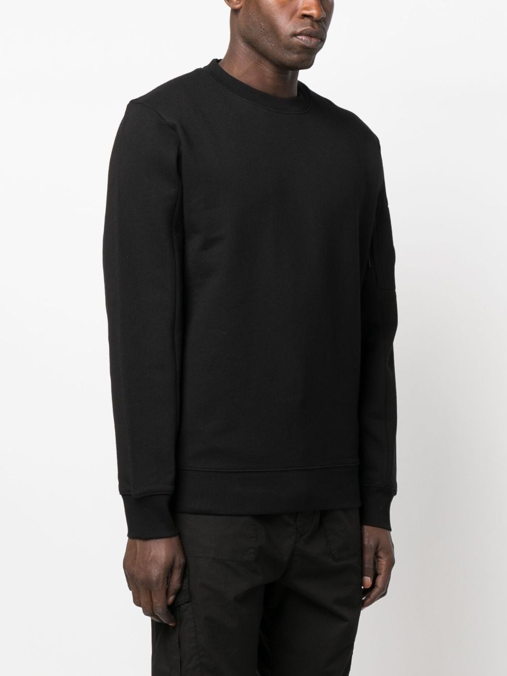 logo-patch cotton sweatshirt - 3
