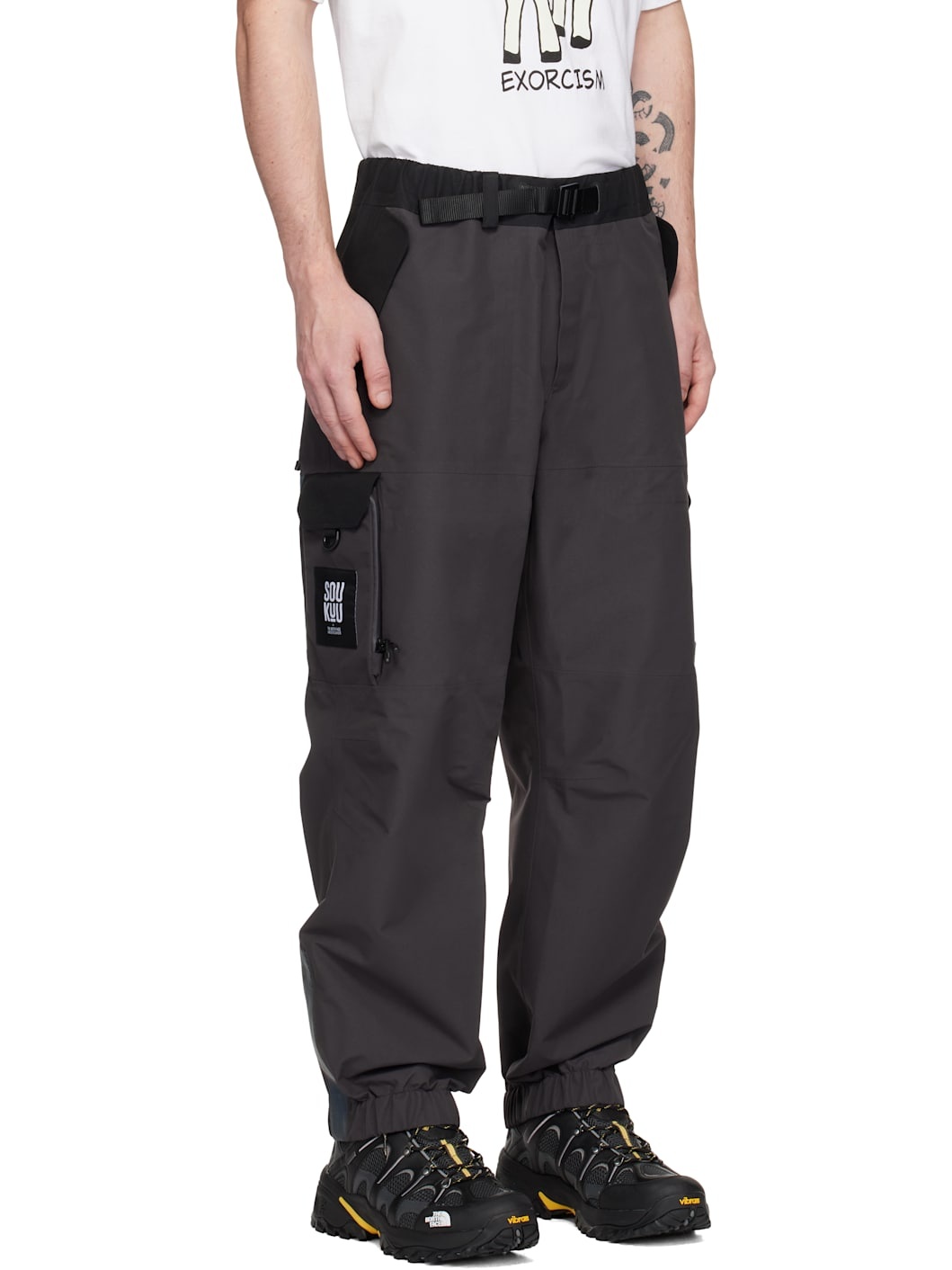 Black & Gray The North Face Edition Hike Utility Shell Cargo Pants - 2