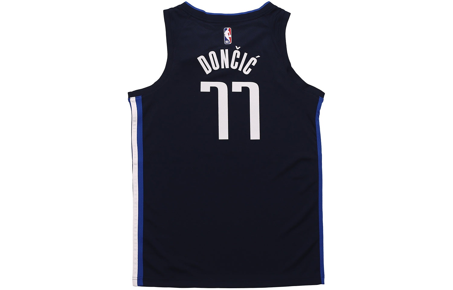 Nike NBA Basketball Jersey SW Fan Edition 20-21 Season Dallas Mavericks Doncic No. 77 Navy Blue Dark - 2