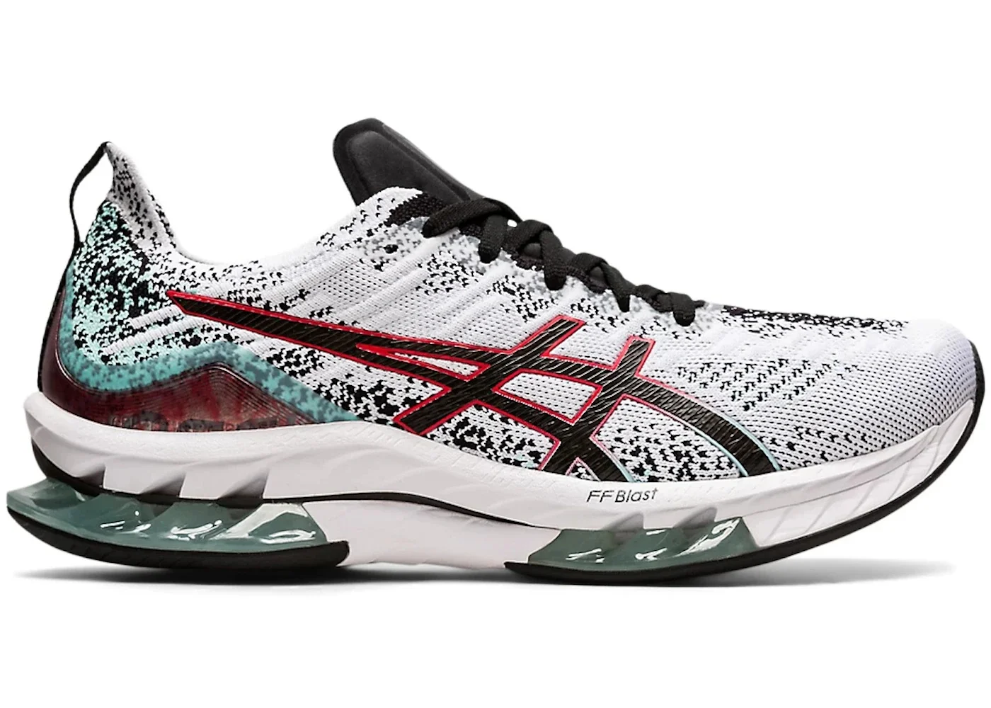 ASICS Kinsei Blast White Black Red Aqua - 1