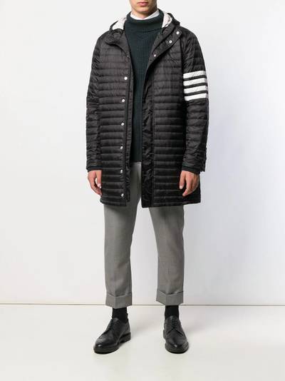 Thom Browne 4-bar padded coat outlook