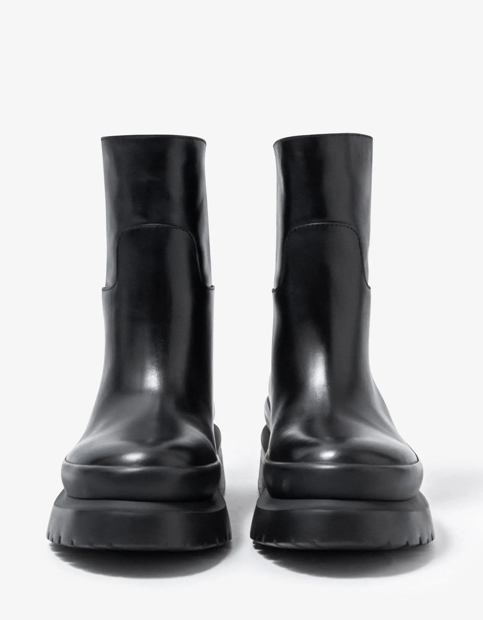 Valentino Black Roman Stud Leather Chelsea Boots - 3