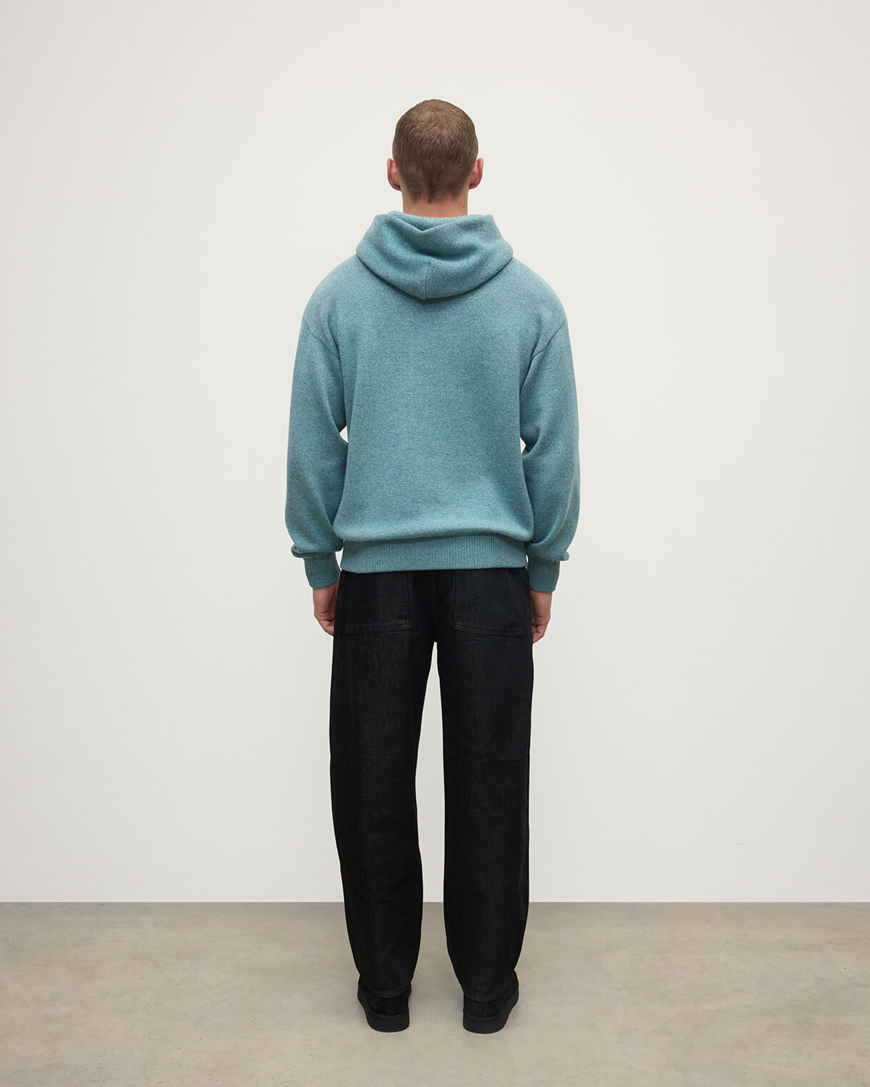 Light Grey Cashmere Hoodie - 7