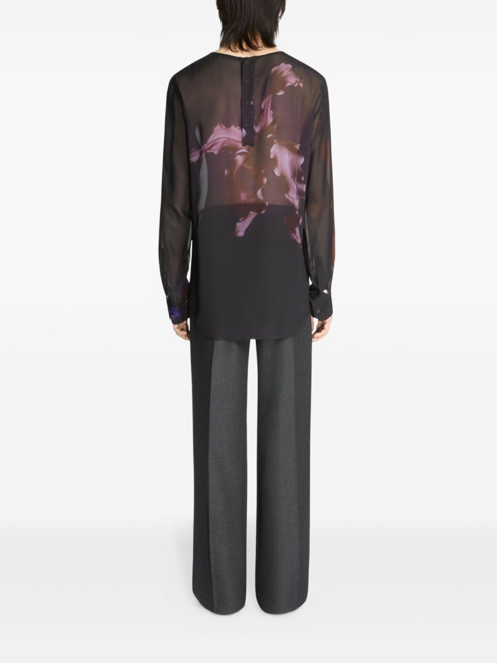 floral-print shirt - 4