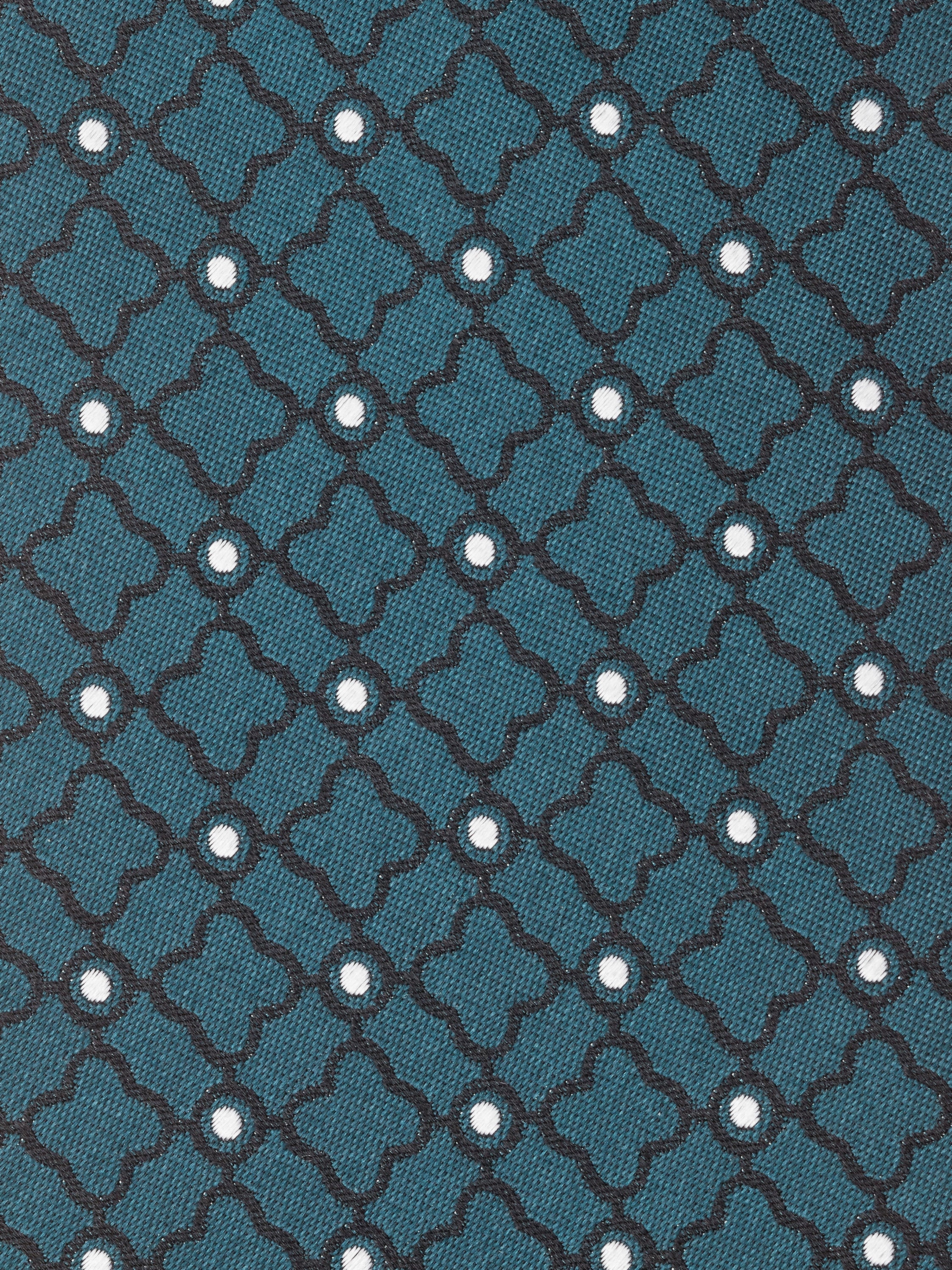 TEAL BLUE SILK TIE - 2