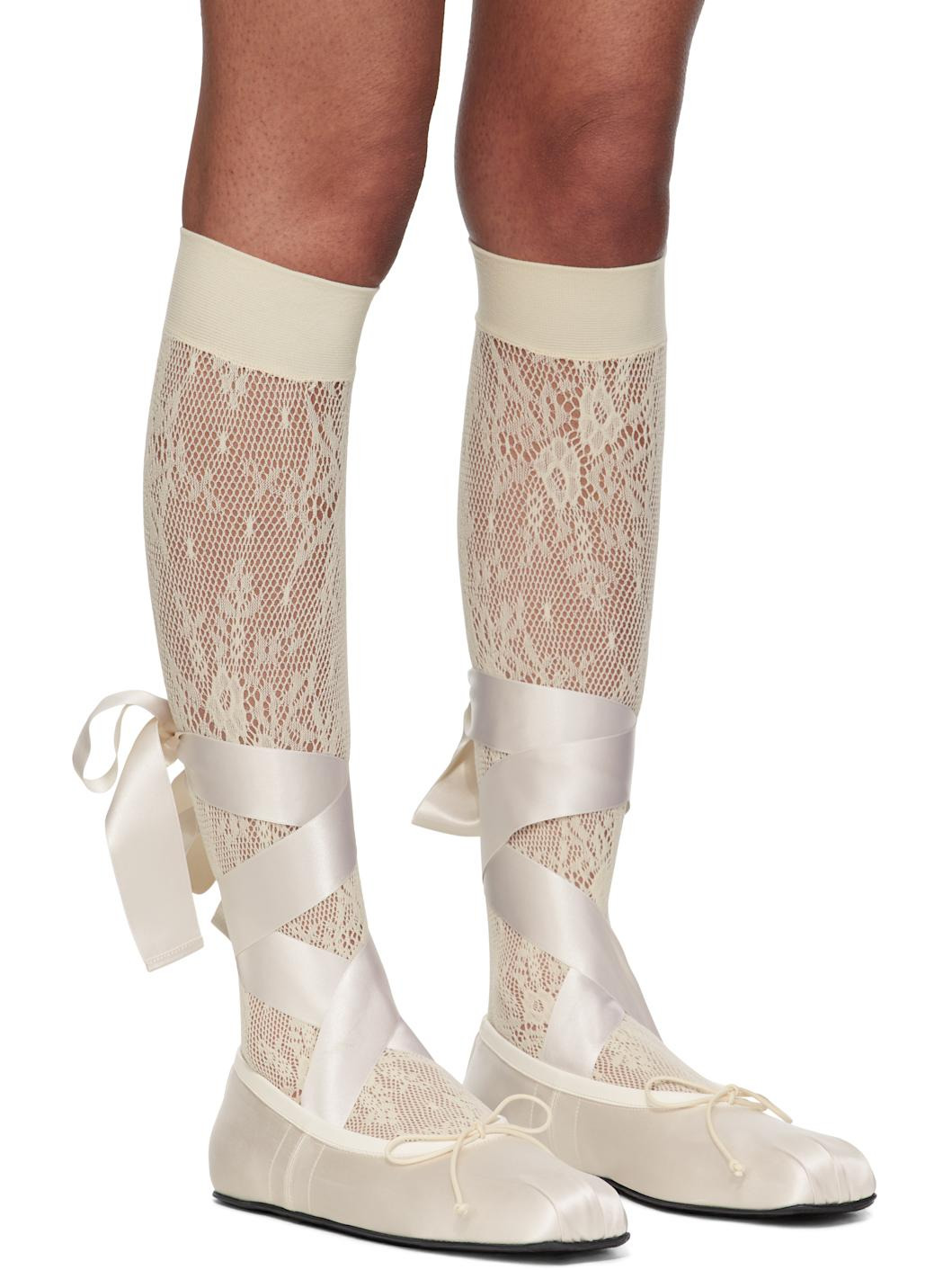Off-White Paloma Ballerina Flats - 4