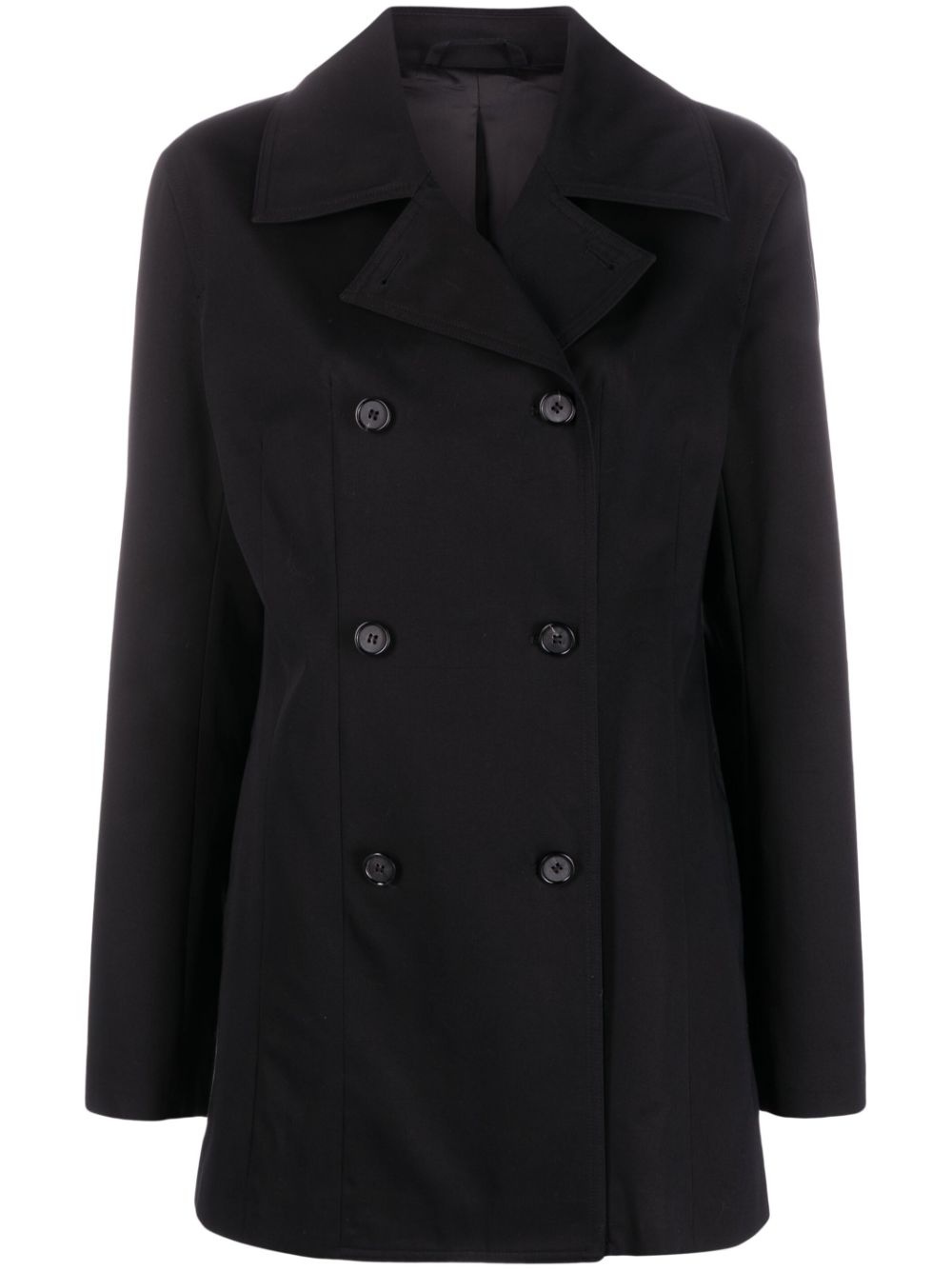 double-breasted organic cotton jacket - 1