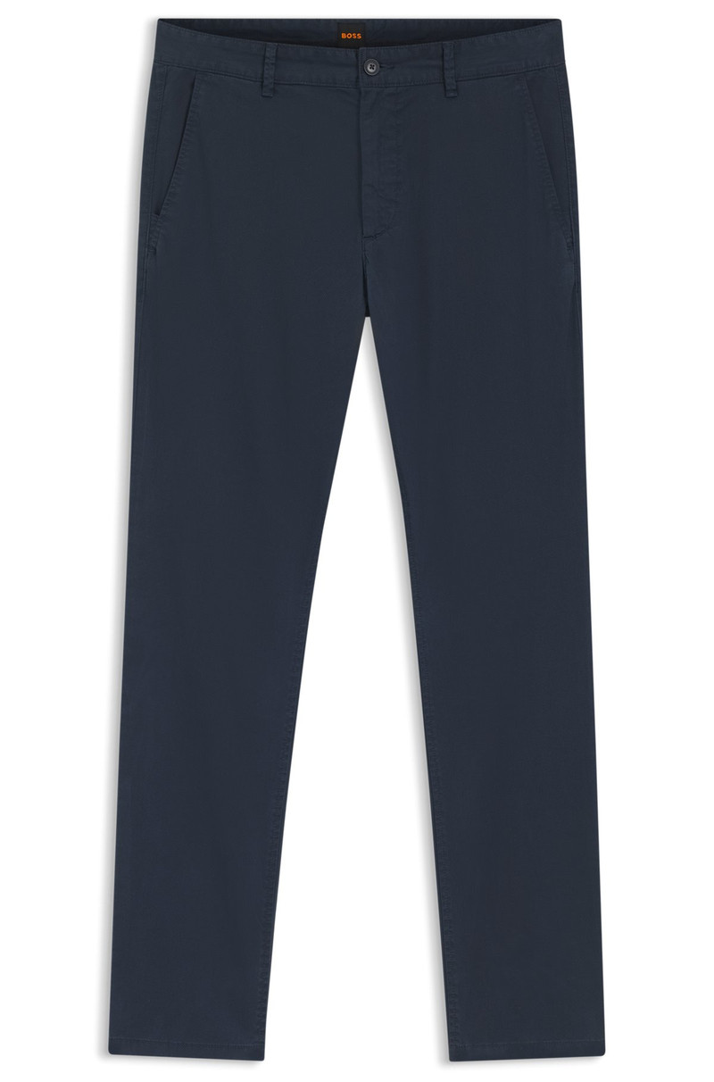 SLIM-FIT CHINOS IN PRINTED STRETCH-COTTON TWILL 1