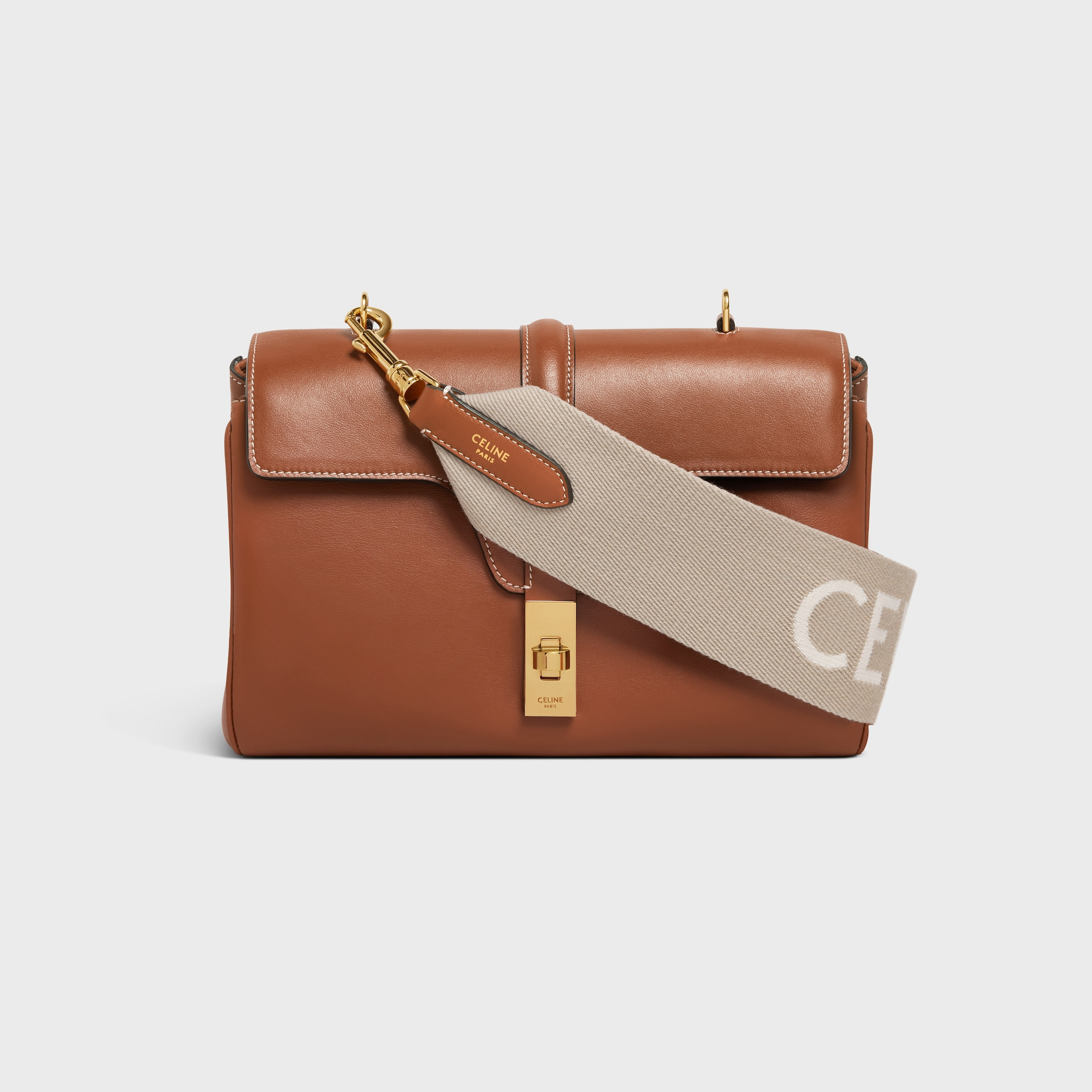 Short Strap in Wool with Celine jacquard with GOLD FINISHING - 4
