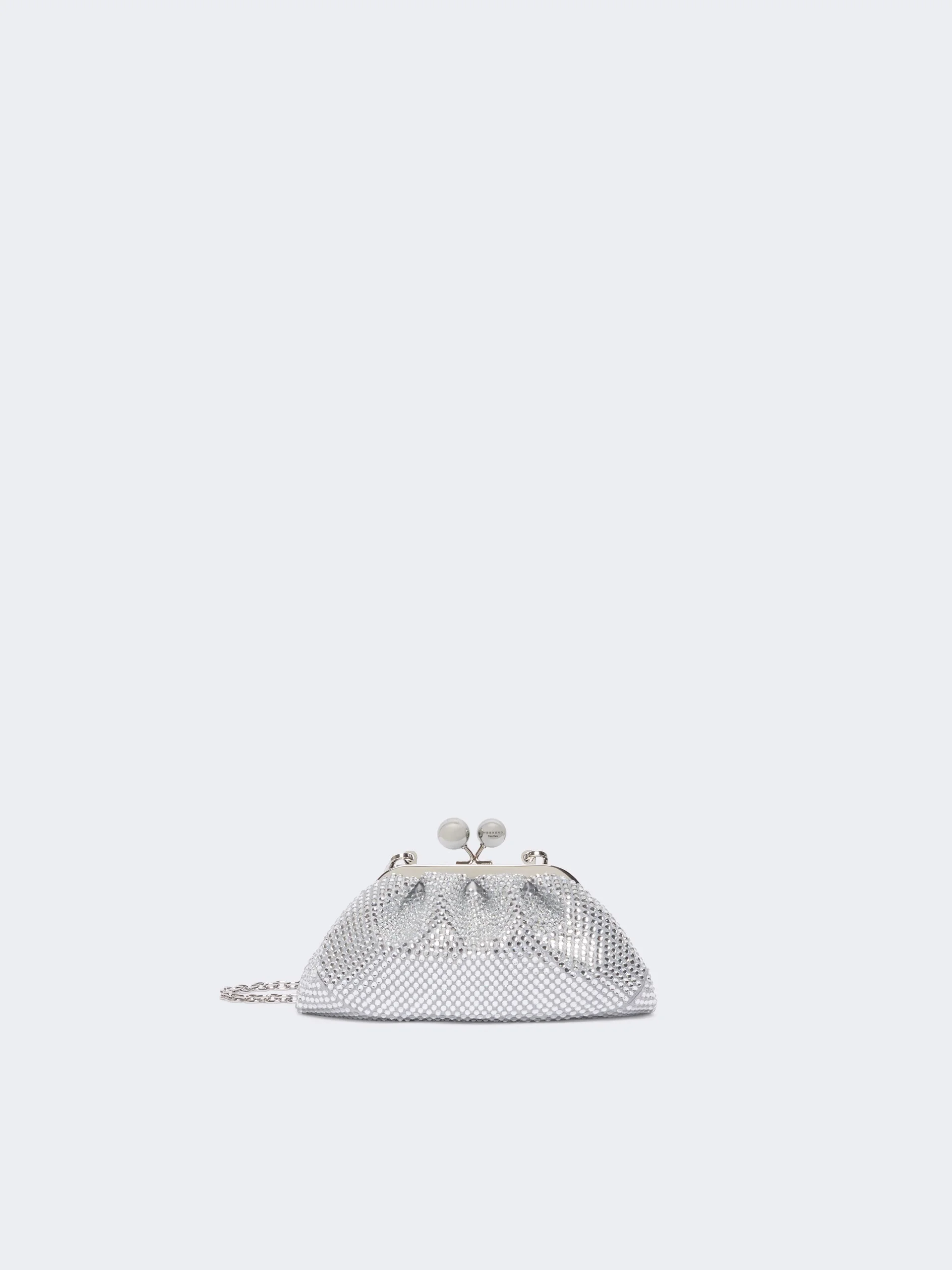 VINO Extra small Pasticcino Bag with rhinestones - WHITE - 1