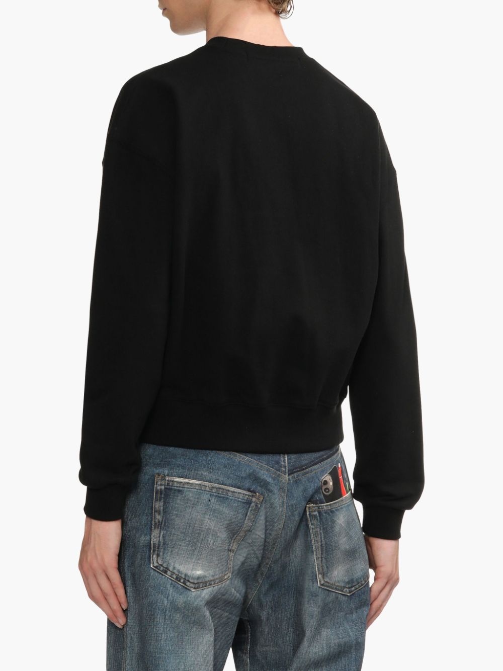 logo-embroidered sweatshirt - 4