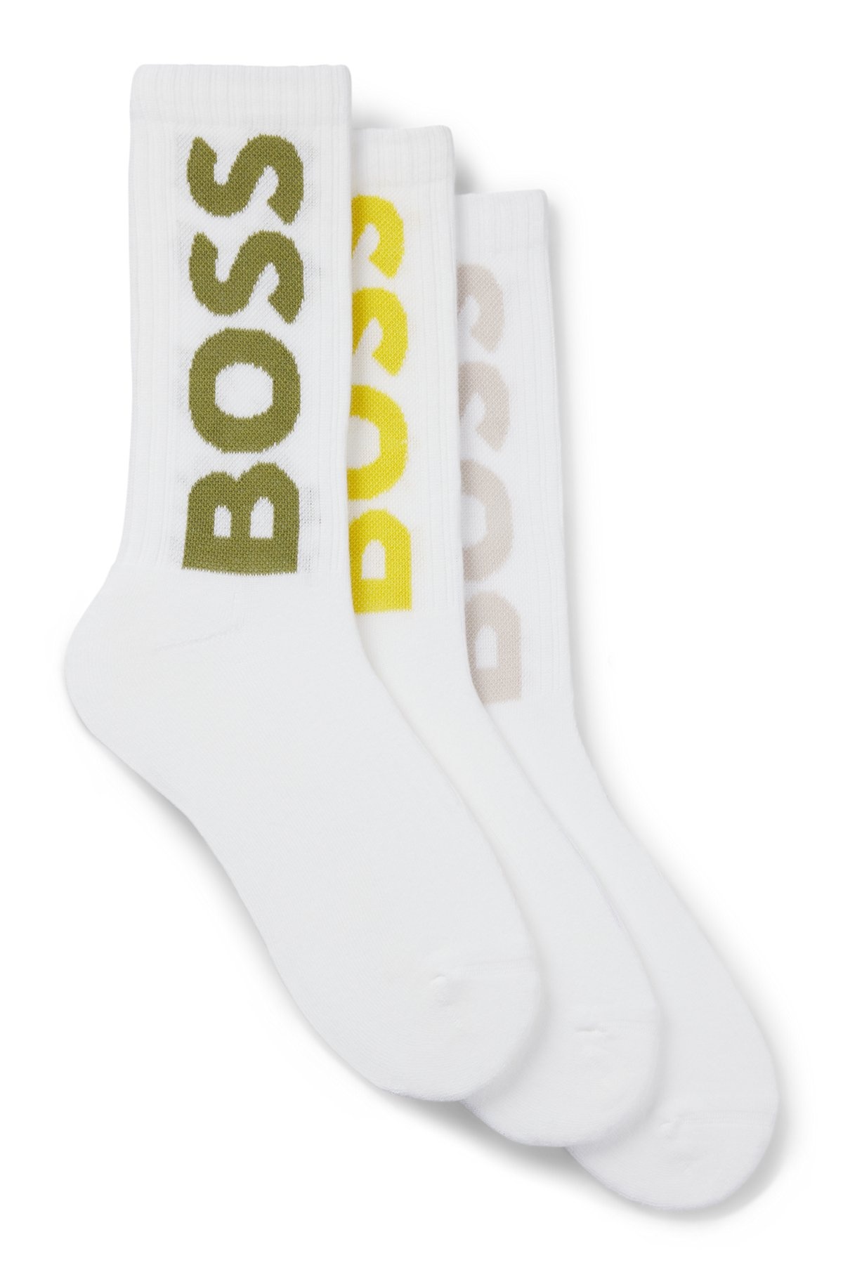 THREE-PACK OF SHORT SOCKS WITH LARGE LOGOS - 1
