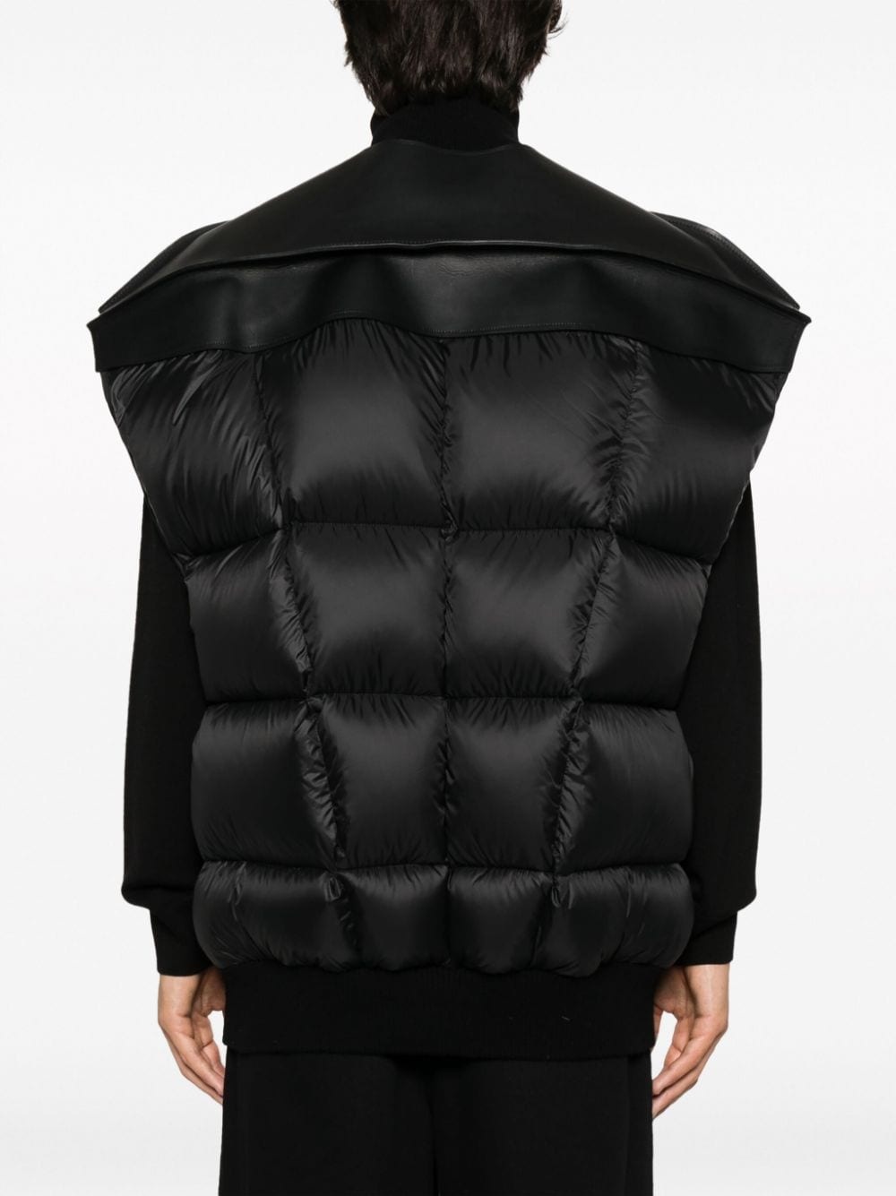 zip-up puffer gilet - 4