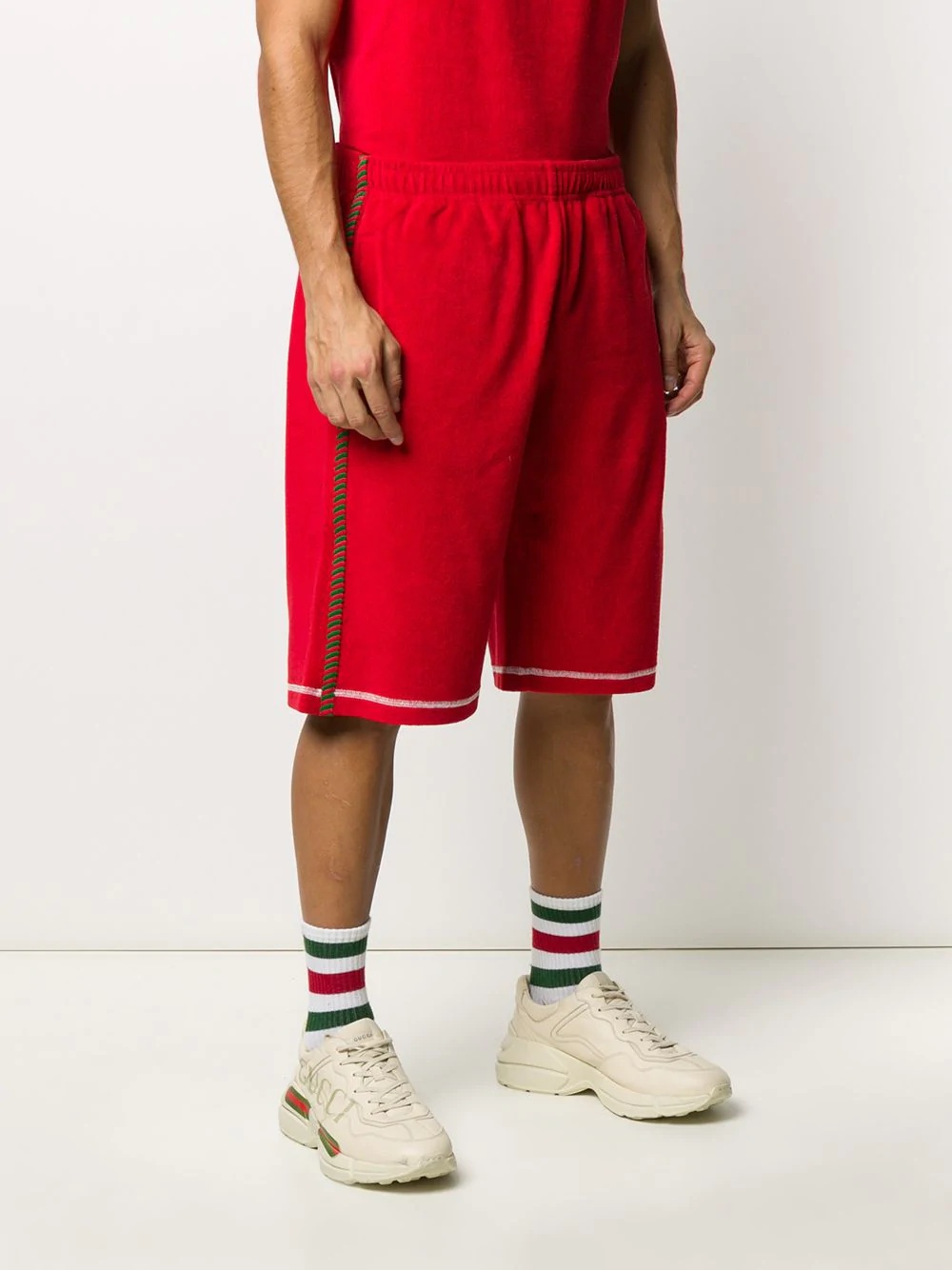  GG embroidered logo track shorts  - 3