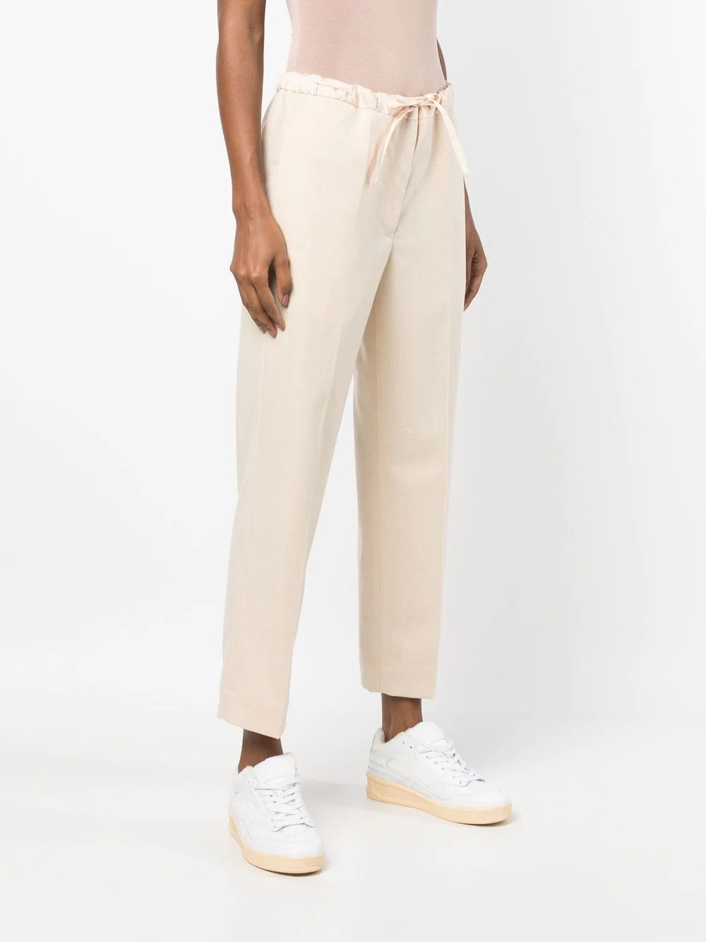 drawstring cropped trousers - 3