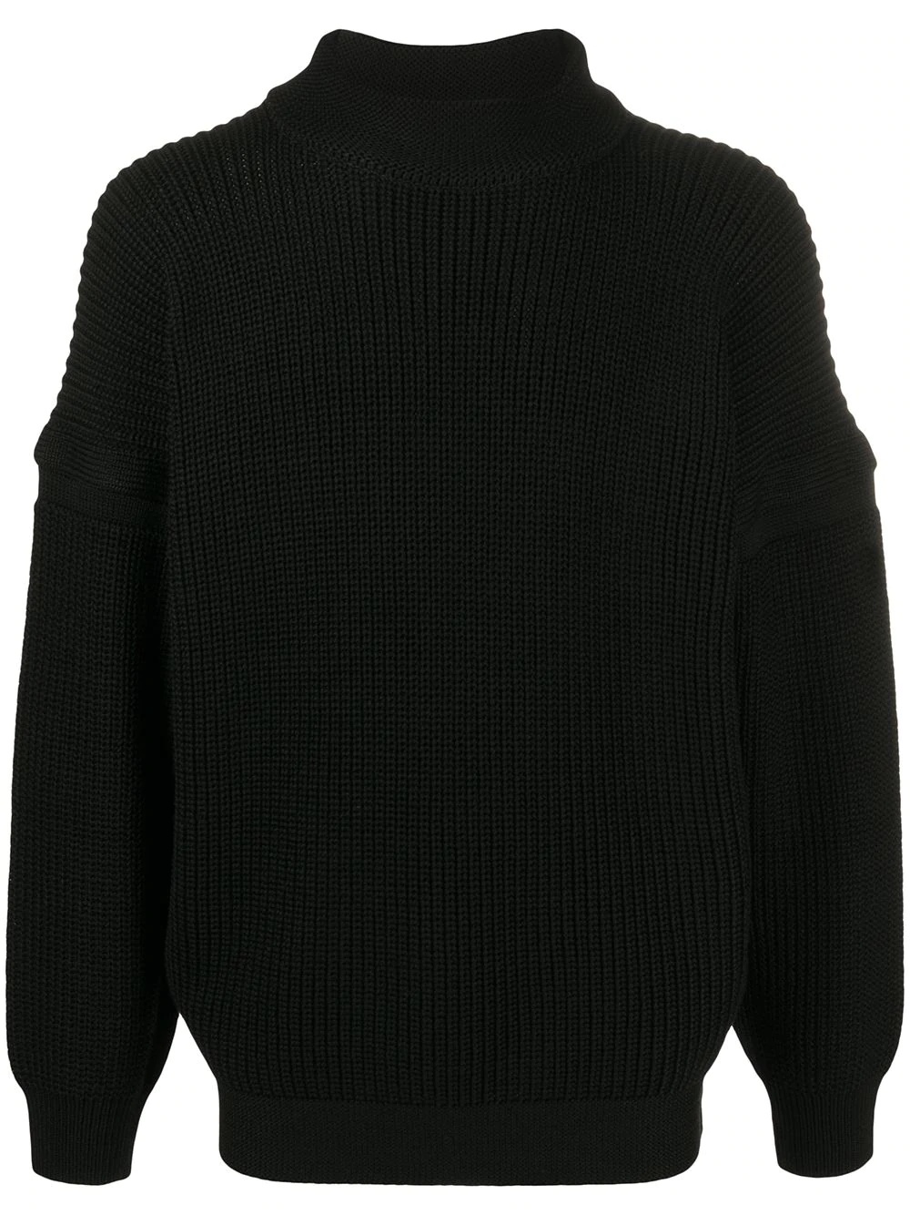 mock neck dropped-sleeve jumper - 1